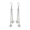 Diamond  High-grade Earrings Niche Personality Long Fringe