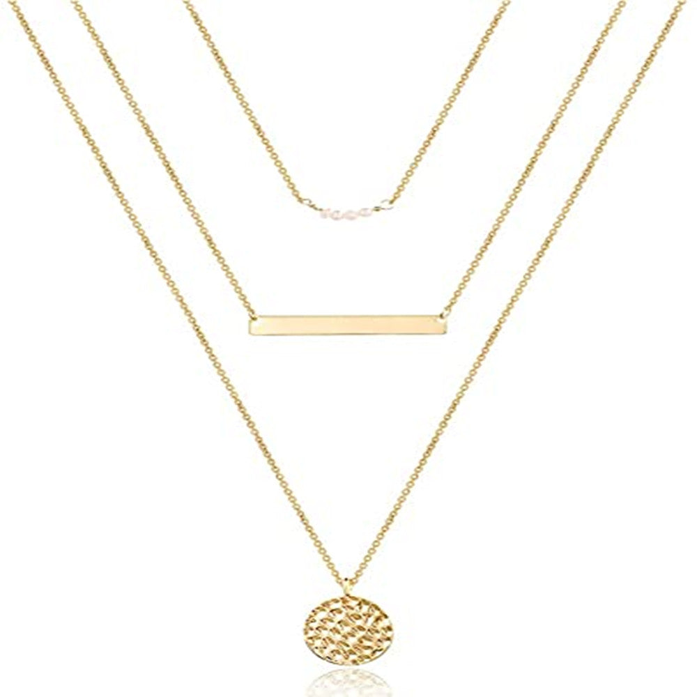 Men's Retro Fashion Stacked Necklace