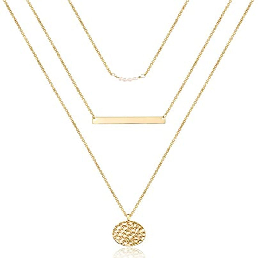 Men's Retro Fashion Stacked Necklace