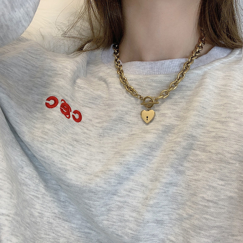 Metal Retro Short Clavicle Chain All-match