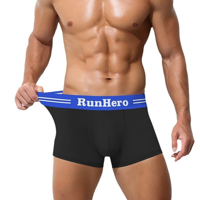 Men's Boxer Cotton Underwear Mid Waist
