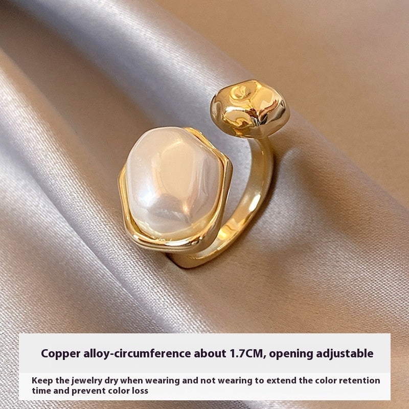 Special-interest Design Light Luxury High-grade Sense Switchable Index Finger Ring