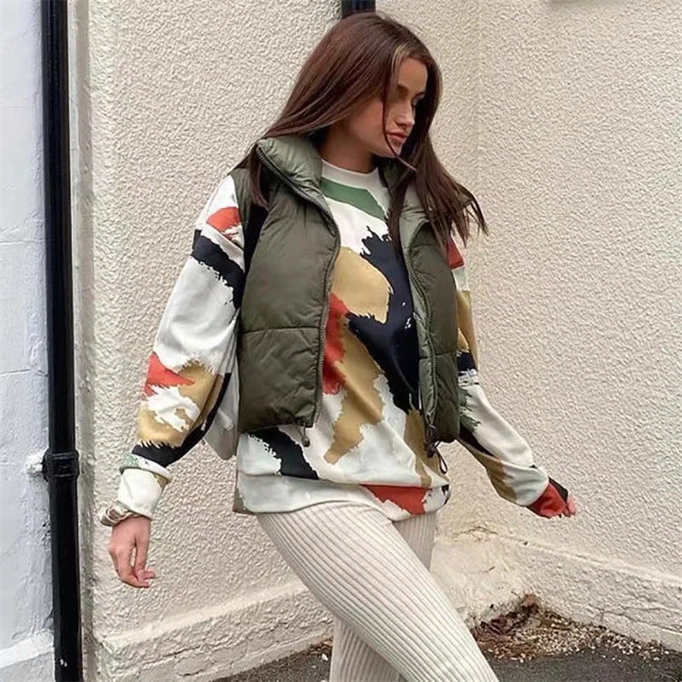 Women's Fashion Simple Two-sided Wear Cotton Vest