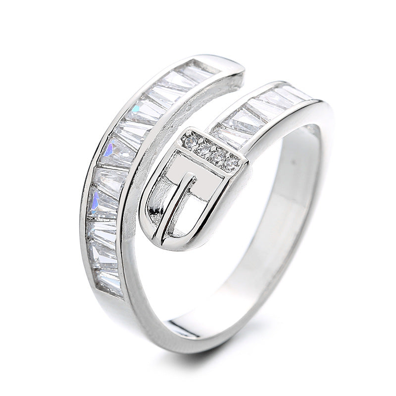 Fashion Jewelry Personalized Belt Buckle Ring Female