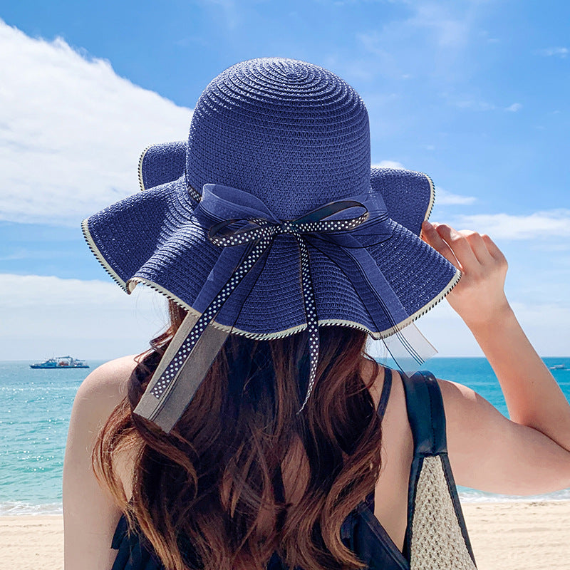 Women's Straw Hat All Match Large Brim Sunscreen