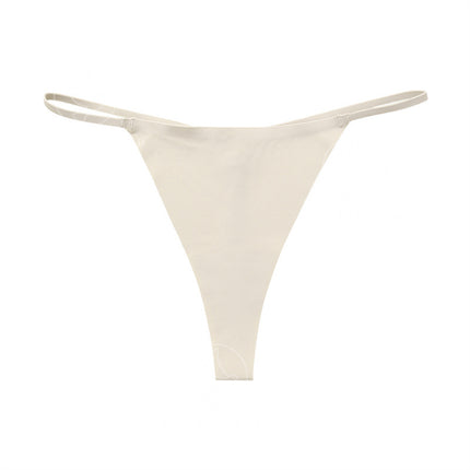 Seamless Thin Belt Buckle T-shaped Panties T-string For Women Underwear