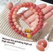 Cherry Powder Bodhi Bracelet Gradient Small Wine Barrel Double Circle
