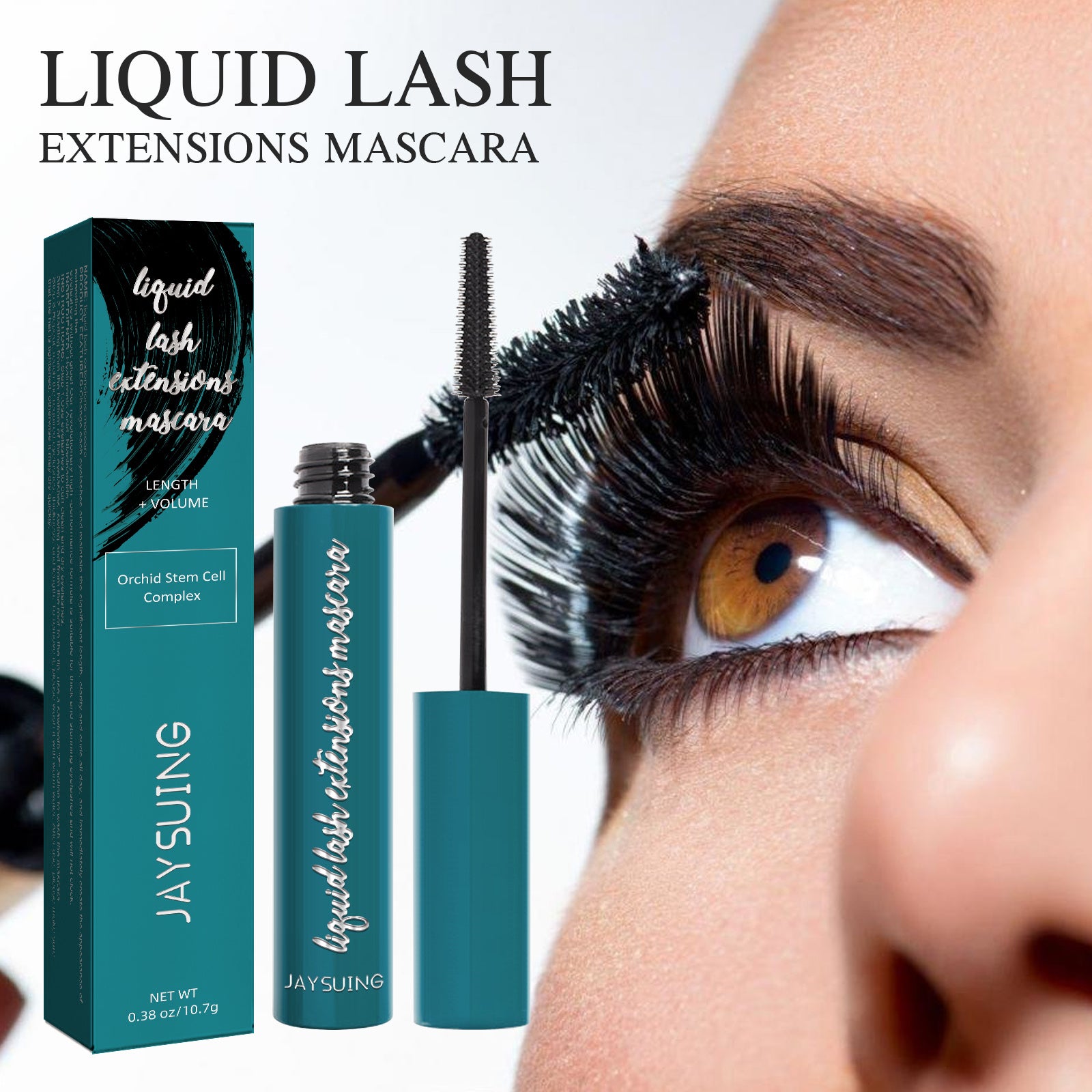Mascara Liquid Lash Extensions, Liquid Lash Extensions Mascara,Premium Waterproof Smudge-proof Natural No Clumping Smudging Lasting All Day