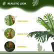 2 Pack 60cm Artificial Palm Tree Decorative Plant With Nursery Pot, Fake Tropical Tree For Indoor Outdoor Decor