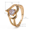 Micro Inlaid Zircon Proposal Wedding Ring