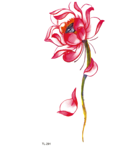 The Other Side Flower Tattoo Stickers Waterproof Tattoo