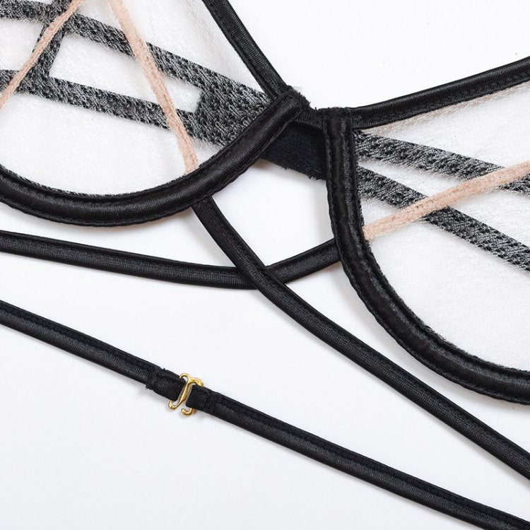 Womens Mesh Underwear Sexy Two-pie