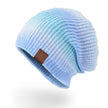 Knitted Gradient Tie-dye Warmth Rainbow Fashion Woolen Hat Women
