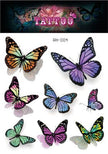 Waterproof Glitter Butterfly Tattoo Stick Gradient Tattoo