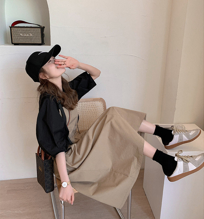 Women's Casual Fashion Strap Skirt Two-piece Set