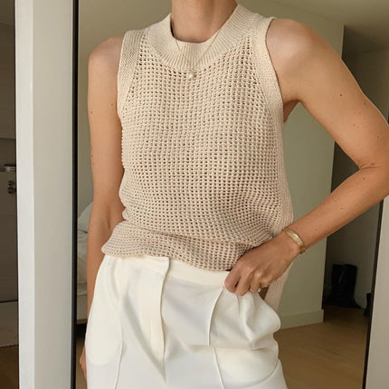 Crochet Sleeveless women tops