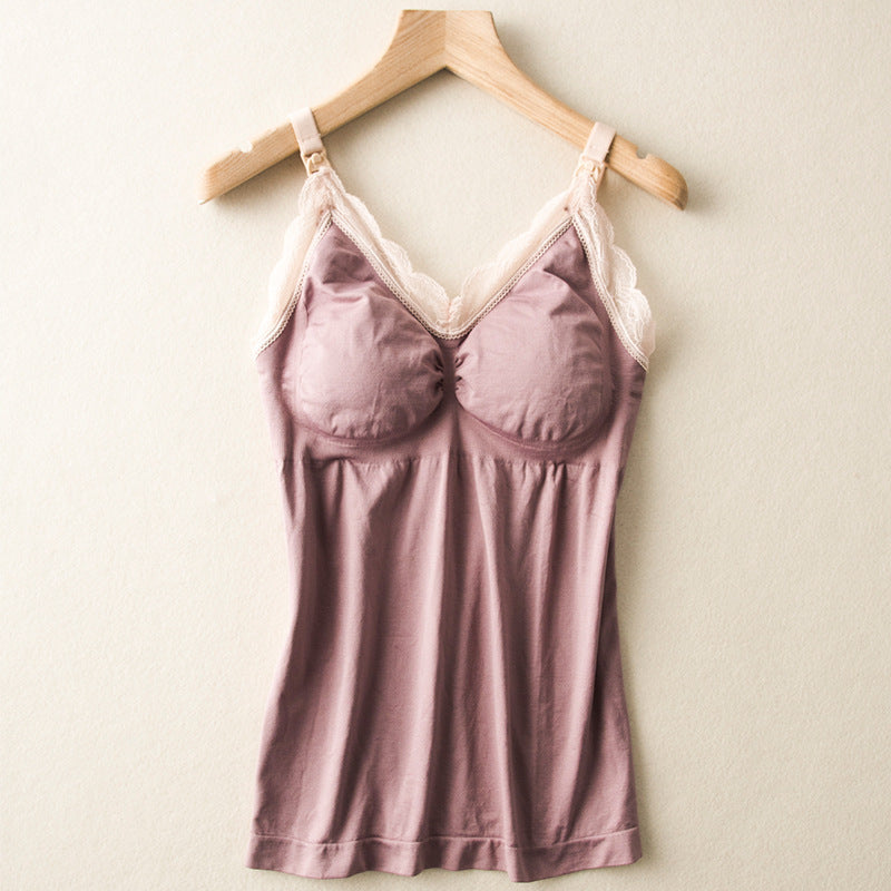 Nursing Bra Underwear Postpartum Belly Shaping Sling Nursing Vest
