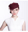 Women's Mesh Stewardess Hat Warm Beret