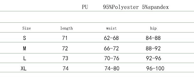 Leisure Split High Waist Leather Skirt