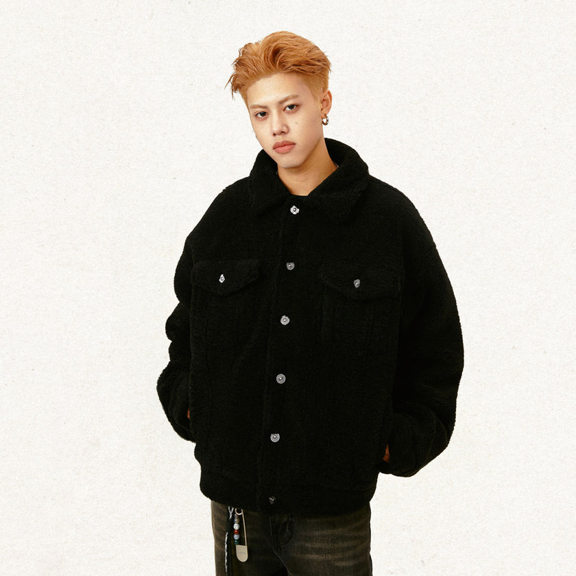 Lamb Wool Thickened Coat For Men And Women