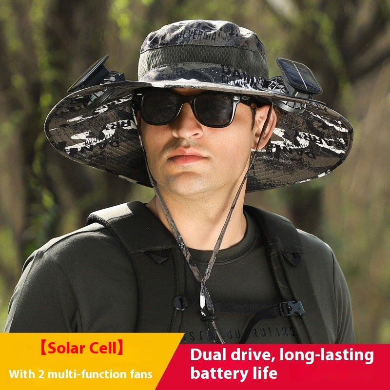 Lithium Battery Charging Solar Fan Hat