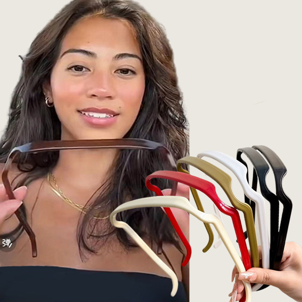 Headband For Thick Curly Hair, Thick Hair Medium Headbands For Women Invisible Hair Hoop, Square Headband Like Sunglasses, Curly Thick Hair Large Headband, Hairstyle Fixing Tool For Curly Hair