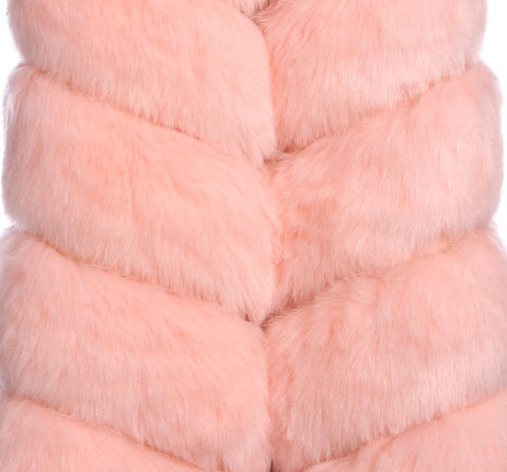 Women's Long Style Trendy Fox Fur Coat
