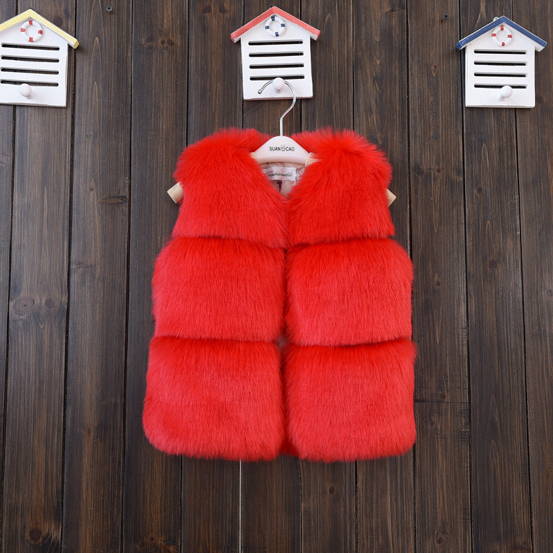 Fur Vest Short Thickened Cotton-padded Coat