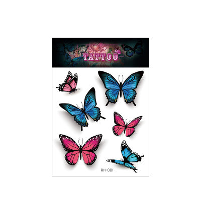 Waterproof Glitter Butterfly Tattoo Stick Gradient Tattoo