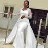 Slim High Waist White Satin Party Bridal Wedding Dress