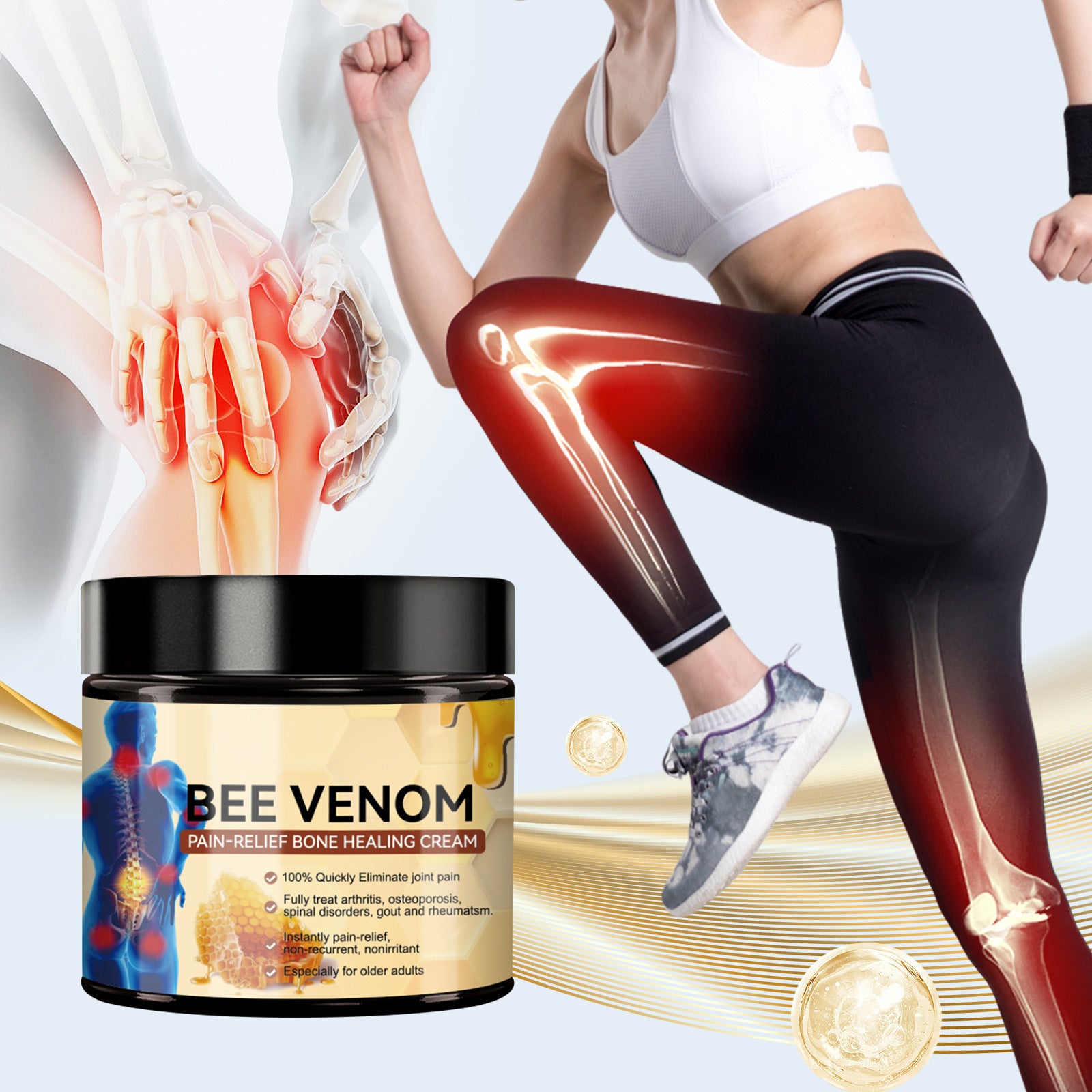 Bee Care Cream 60ml Eases Body Joints