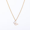 Simple Butterfly Pendant Necklace Sweater Chain