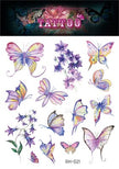 Waterproof Glitter Butterfly Tattoo Stick Gradient Tattoo