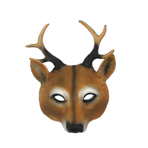 Sika Deer Mask Halloween Deer Mask Carnival Party Pu Animals Mask