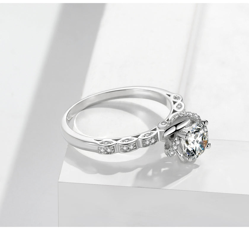 Bud 1 Karat Rhinestone Ring Women