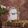 Creative Enamel Colored Metal Photo Frame With Flower And Bird Photo Frame
