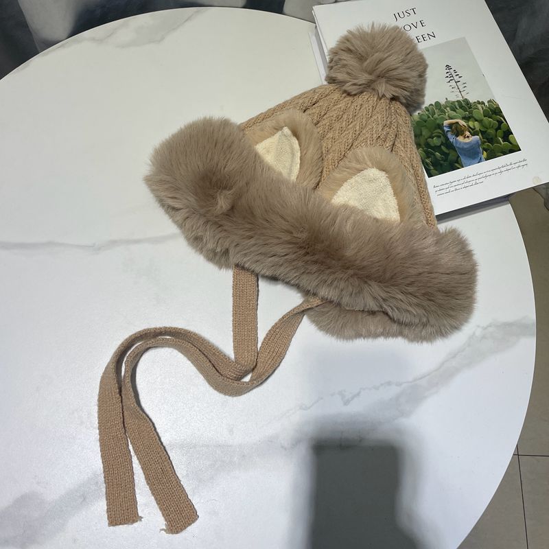 Fashion Thickened Plush Woolen Hat Women