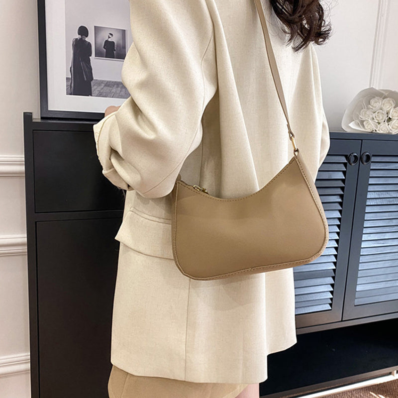 Women's Underarm Bag Solid Color Small Square Handbag
