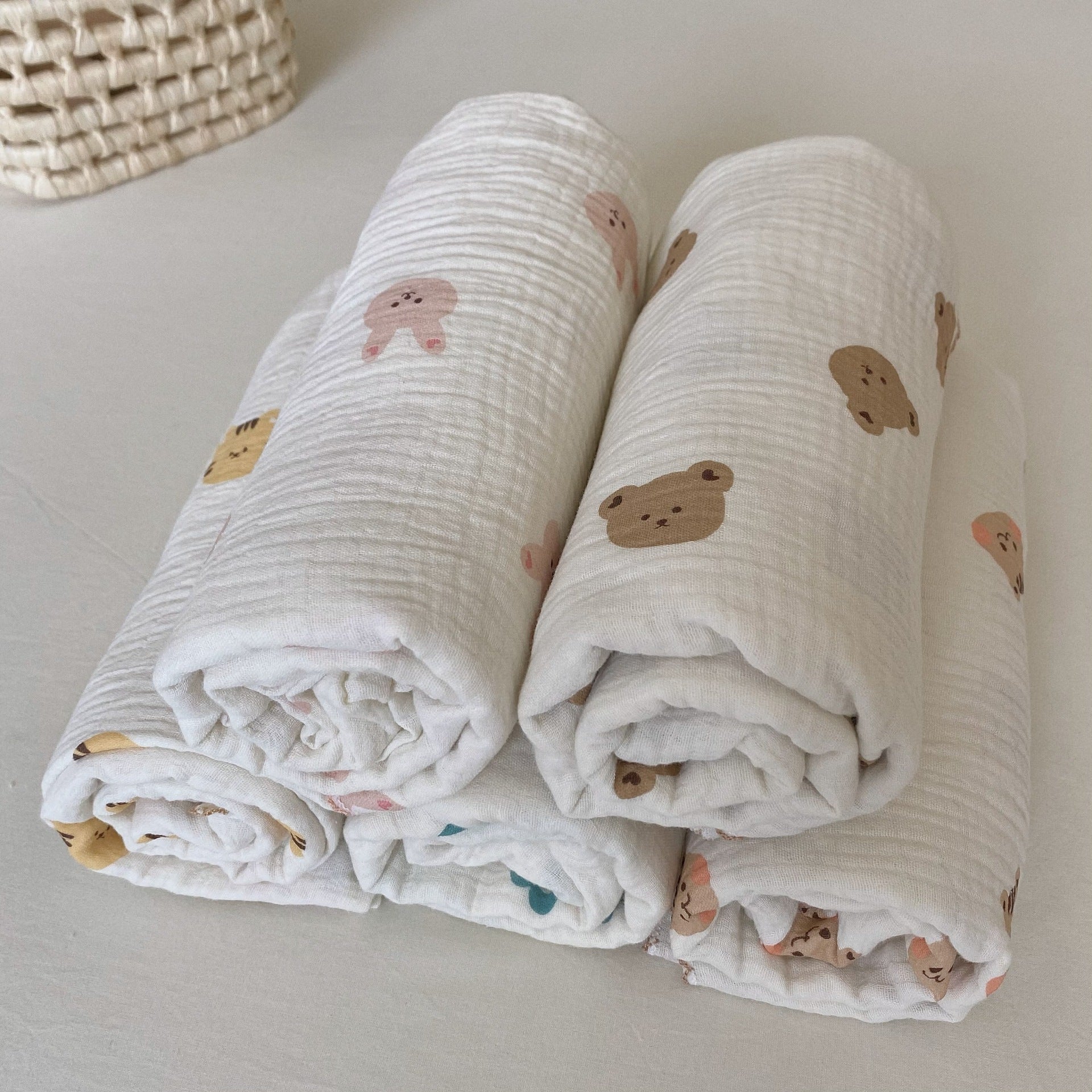 Cotton Gauze Sleeping Bag Sleeveless Vest New Child Anti-kick Quilt