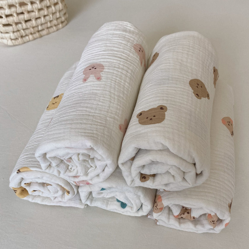 Cotton Gauze Sleeping Bag Sleeveless Vest New Child Anti-kick Quilt