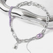 Qifu French Entry Lux Style Purple Zircon Clavicle Chain