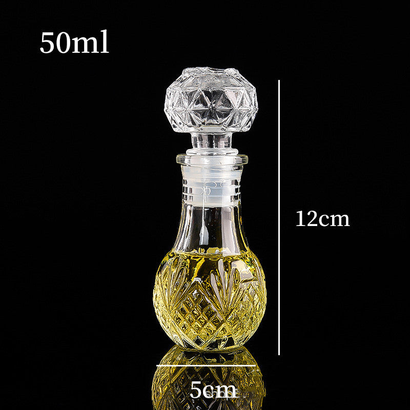 Creative Transparent Glass Wine Bottle