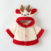 Thick Hooded Cape Coat Thermal Furry Clothes Small Antlers