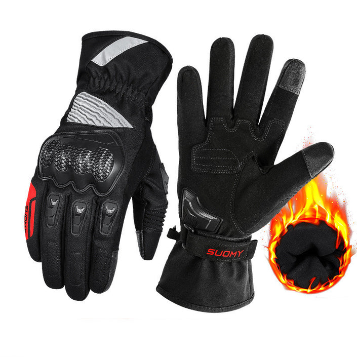 Motorcycle Winter Waterproof And Warm Riding Gloves