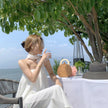 Women's High Waist Loose Drape Seaside Holiday Casual Jumpsuit