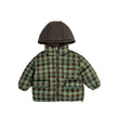 Children's Winter Warm Coat Two-sided Wear Thick Checks Tide
