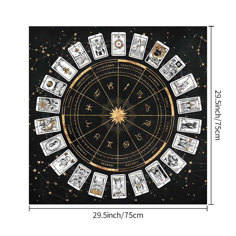 Tarot Board Game Flower Butterfly Decorative Cloth