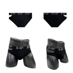 Sports Cotton Breathable Side Hollow Briefs
