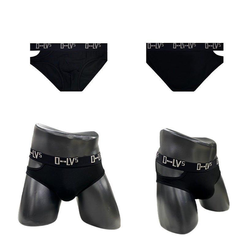 Sports Cotton Breathable Side Hollow Briefs