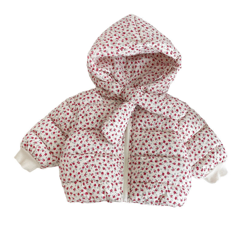 Girls' Fashion Thickened Cotton Coat